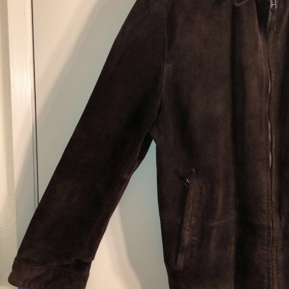 Banana republic men’s suede leather jacket